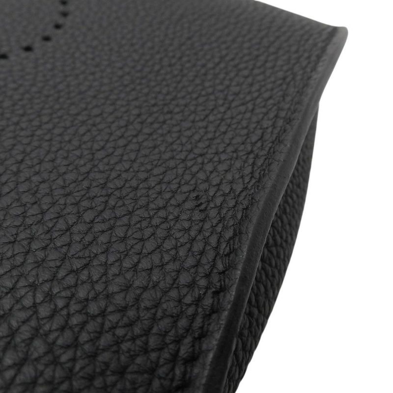 エルメス ショルダーバッグ ヴィドポッシュ ブラック/シルバー金具 トゴ B刻印 HERMES 黒