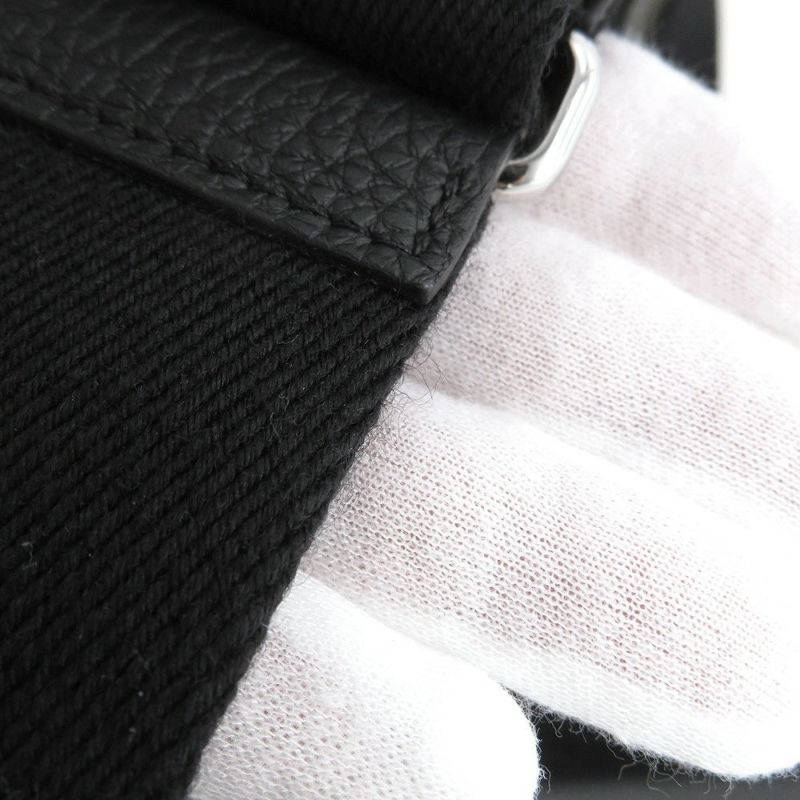 エルメス ショルダーバッグ ヴィドポッシュ ブラック/シルバー金具 トゴ B刻印 HERMES 黒