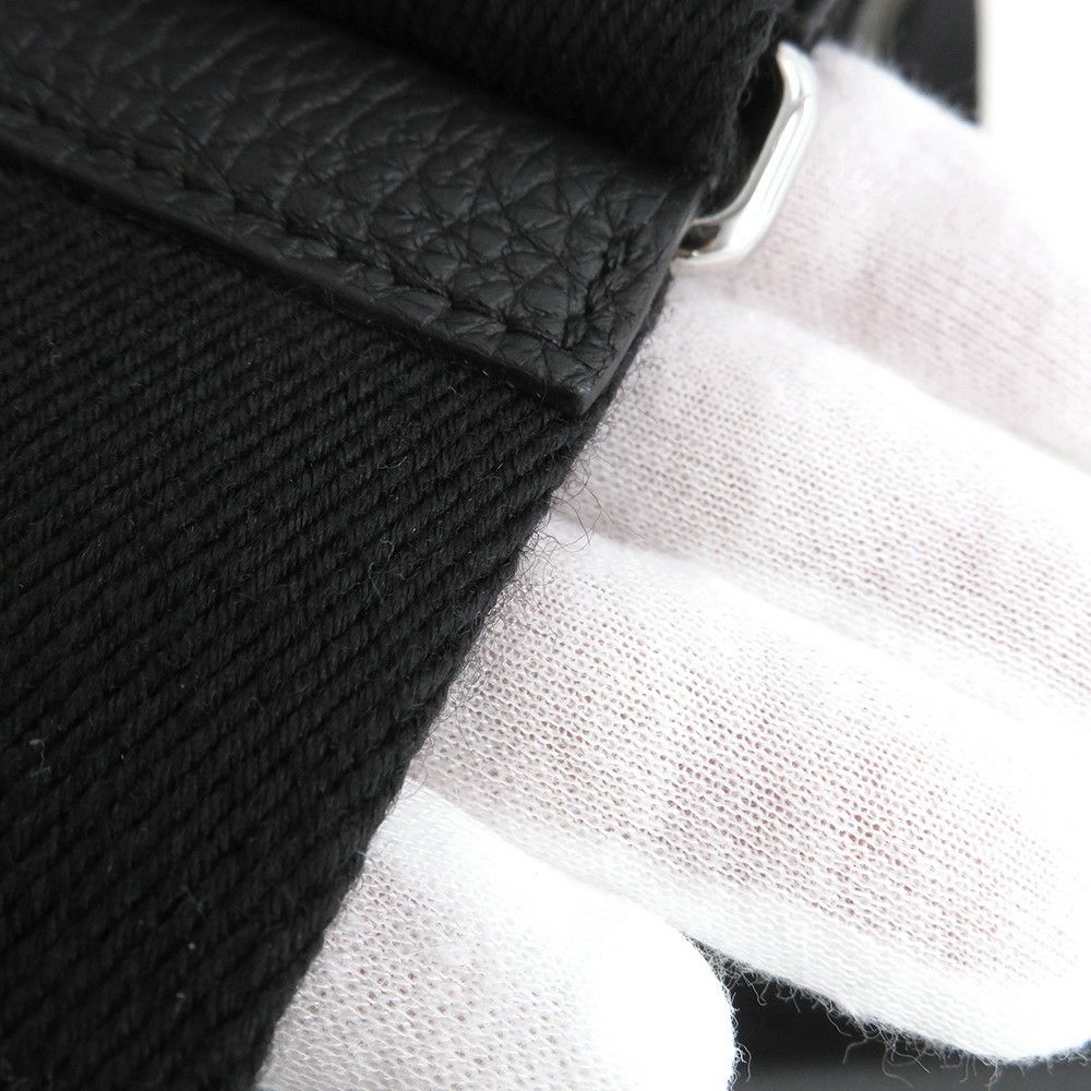 エルメス ショルダーバッグ ヴィドポッシュ ブラック/シルバー金具 トゴ B刻印 HERMES 黒