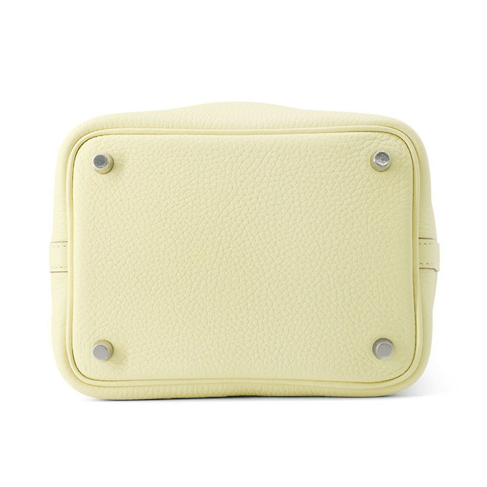エルメス ハンドバッグ ピコタンロックPM ジョーヌミルトン/シルバー金具 トリヨンクレマンス W刻印 HERMES トートバッグ