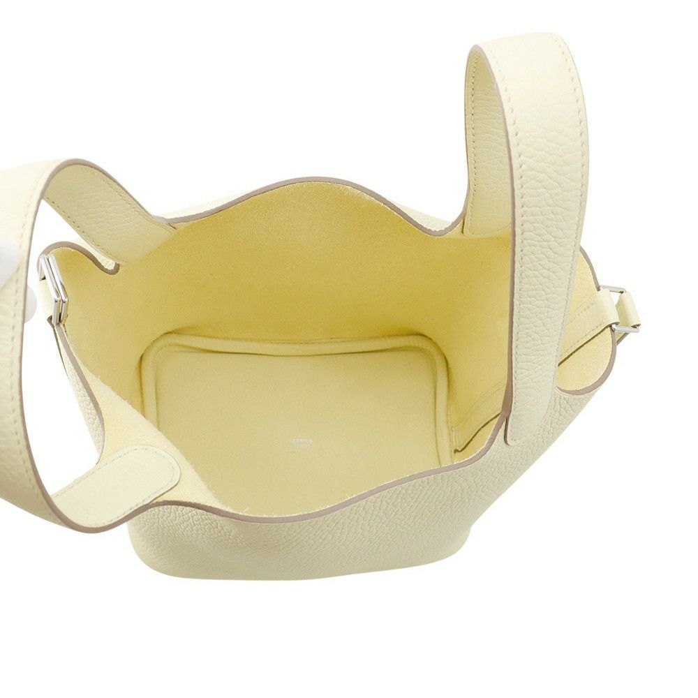 エルメス ハンドバッグ ピコタンロックPM ジョーヌミルトン/シルバー金具 トリヨンクレマンス W刻印 HERMES トートバッグ