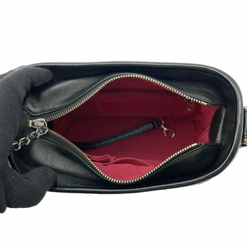 シャネル チェーンショルダーバッグ ココマーク ガブリエル ドゥ スモール ホーボー A91810 CHANEL 黒