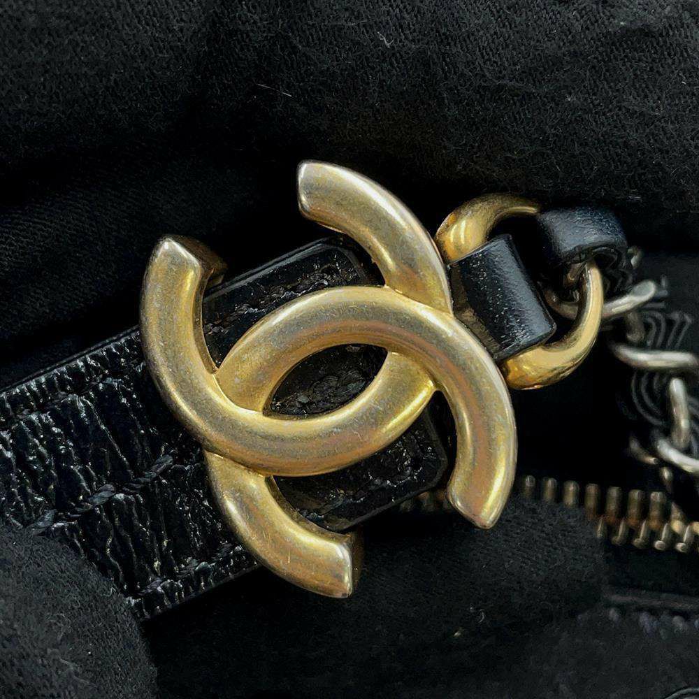 シャネル チェーンショルダーバッグ ココマーク ガブリエル ドゥ スモール ホーボー A91810 CHANEL 黒