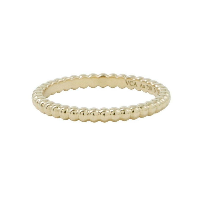 ヴァンクリーフ&アーペル リング ペルレ ゴールドパール スモール K18YGイエローゴールド サイズ54 VCARN95Q54 指輪