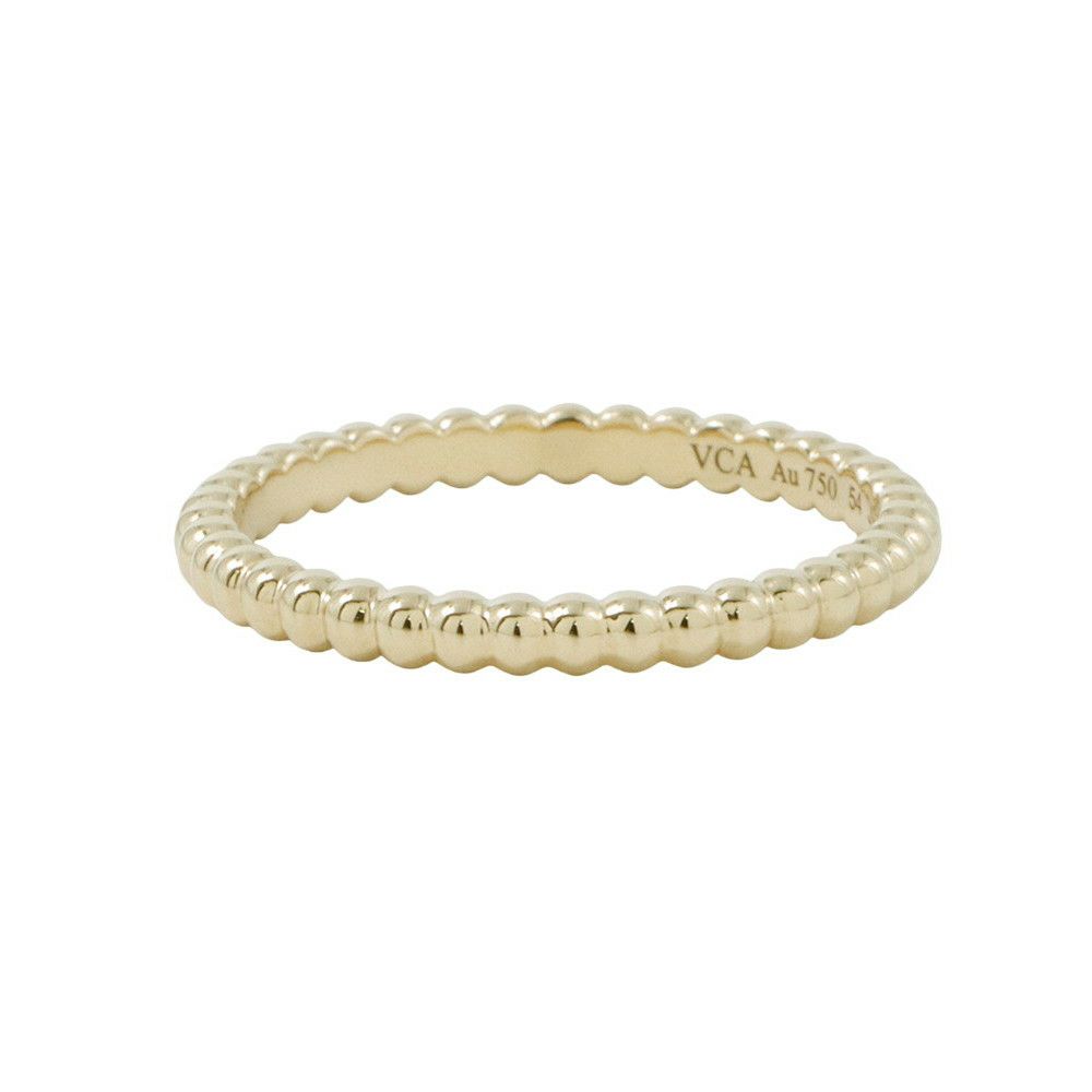 ヴァンクリーフ&アーペル リング ペルレ ゴールドパール スモール K18YGイエローゴールド サイズ54 VCARN95Q54 指輪