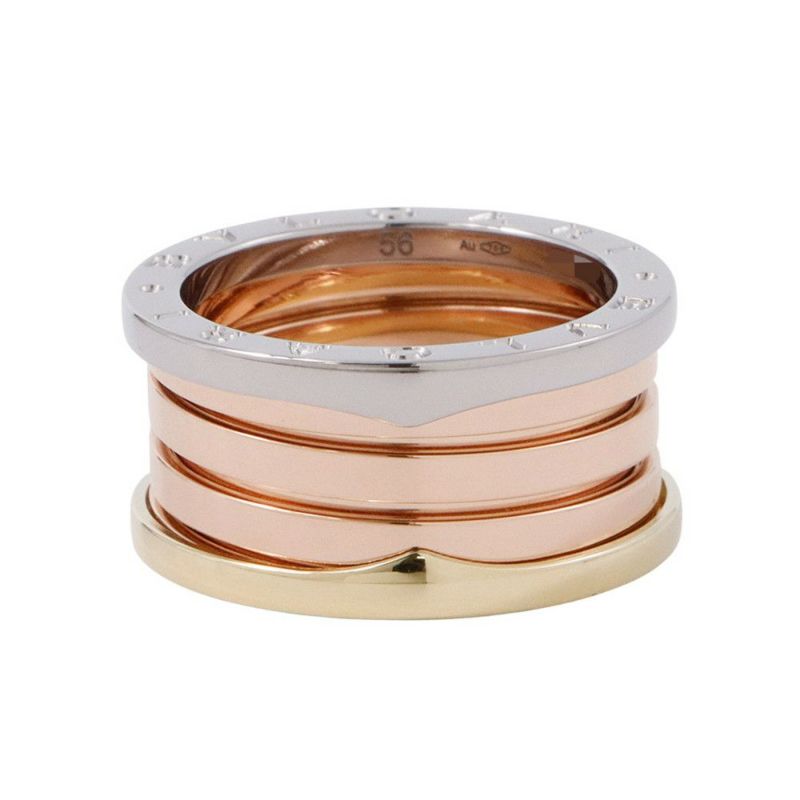 ブルガリ リング ビーゼロワン パーフェクトミステイク B-zero1 K18YG/K18PG/K18WG リングサイズ56 指輪