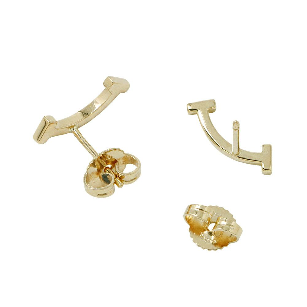 ティファニー ピアス Tスマイル K18YGイエローゴールド 60150766 Tiffany&Co. ジュエリー