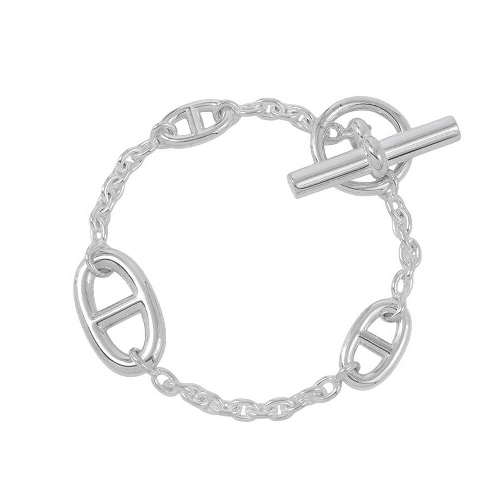 エルメス ブレスレット シェーヌダンクル ファランドール SV925シルバー サイズLG HERMES ジュエリー