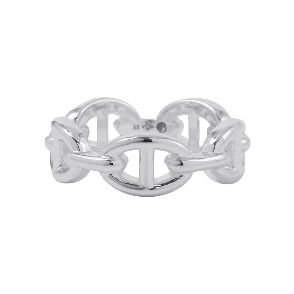 エルメス リング シェーヌダンクル アンシェネPM SV925シルバー リングサイズ55 HERMES ジュエリー