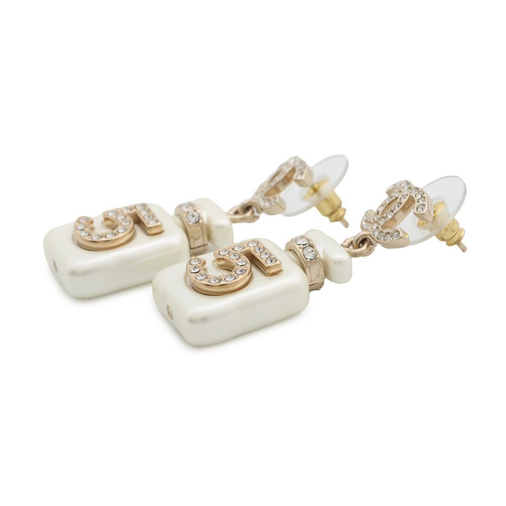 シャネル ピアス No.5 香水ボトル ココマーク フェイクパール ラインストーン A22 S AB8469 CHANEL アクセサリー