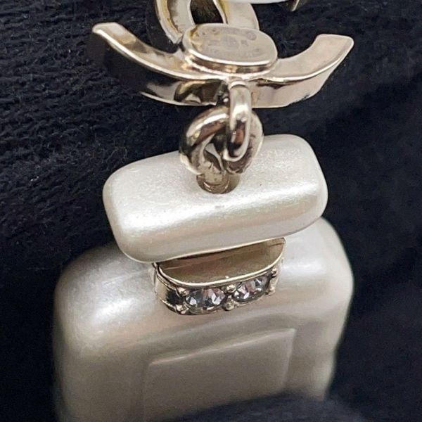 シャネル ピアス No.5 香水ボトル ココマーク フェイクパール ラインストーン A22 S AB8469 CHANEL アクセサリー