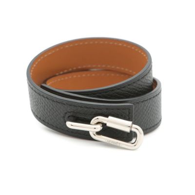 エルメス バングル ブラック/シルバー金具 エプソン A刻印