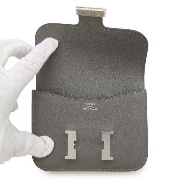 エルメス 財布 コンスタンス スリム グリメイヤー/シルバー金具 エバーカラー W刻印 HERMES 財布