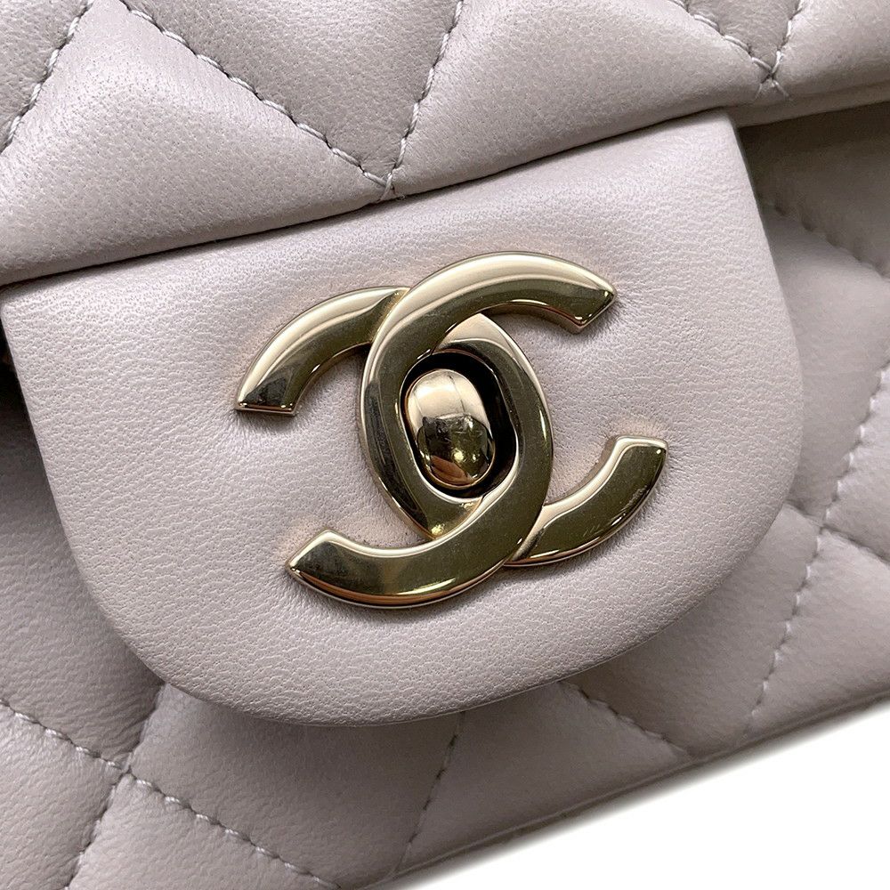 シャネル チェーンショルダーバッグ ミニ マトラッセ 20 ココマーク ラムスキン A69900 CHANEL ミニ フラップ