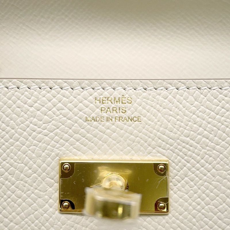 エルメス ケリーウォレット ロング トゥーゴー クレ/ゴールド金具 エプソン K刻印 財布