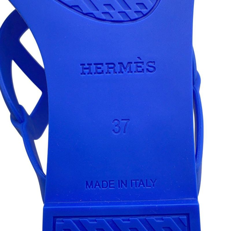 エルメス サンダル エジェリ シェーヌダンクル ラバー レディースサイズ37 HERMES 靴