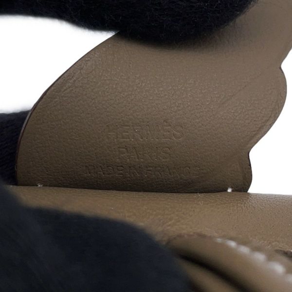 エルメス バッグチャーム ロデオPM ペガサス エトゥープ ラムスキン W刻印