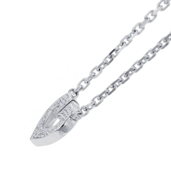 カルティエ ネックレス Cハート ネックレス ダイヤモンド K18WGホワイトゴールド Cartier ペンダント