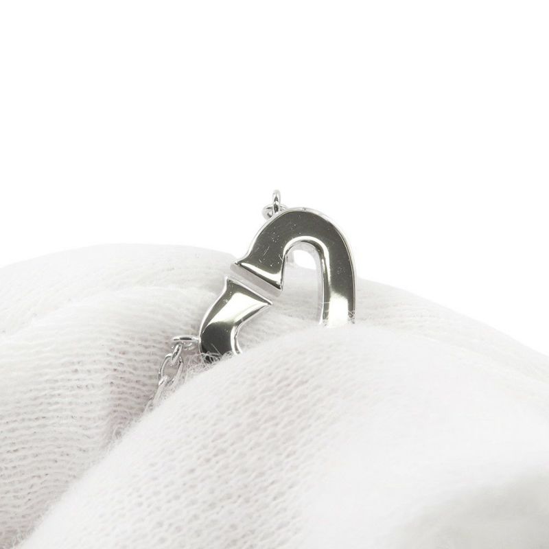 カルティエ ネックレス Cハート ネックレス ダイヤモンド K18WGホワイトゴールド Cartier ペンダント