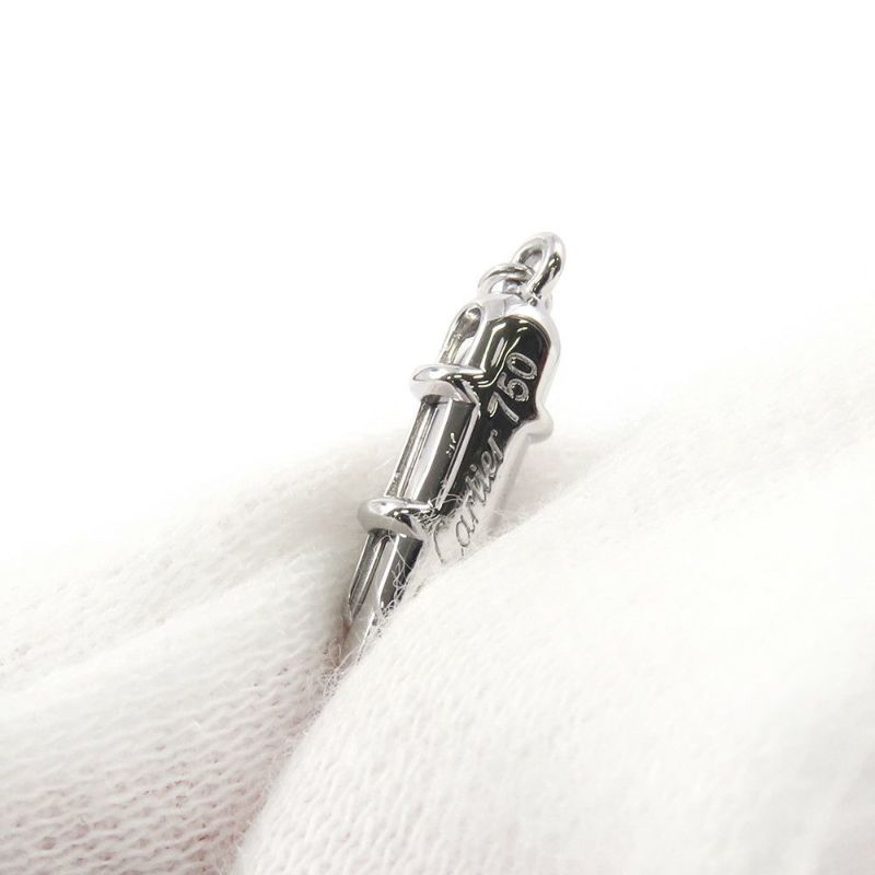 カルティエ ネックレス Cハート ネックレス ダイヤモンド K18WGホワイトゴールド Cartier ペンダント