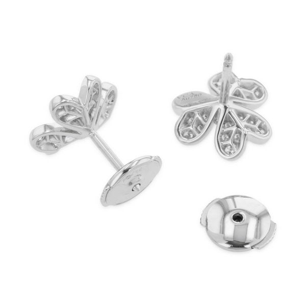 ヴァンクリーフ&アーペル ピアス フリヴォル イヤリング ミニモデル ダイヤモンド 50P 0.42ct K18WGホワイトゴールド VCARP3W100