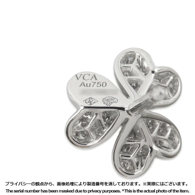 ヴァンクリーフ&アーペル ピアス フリヴォル イヤリング ミニモデル ダイヤモンド 50P 0.42ct K18WGホワイトゴールド VCARP3W100
