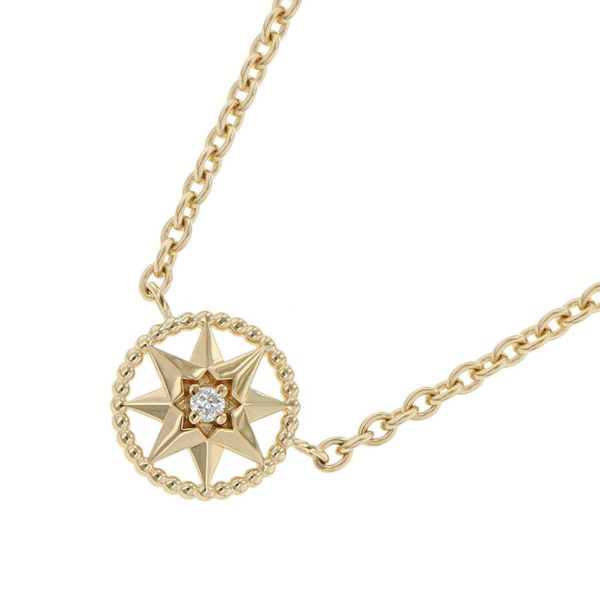 クリスチャン・ディオール ネックレス Rose des Vents ネックレス ダイヤモンド K18YGイエローゴールド ローズ デ ヴァン ペンダント
