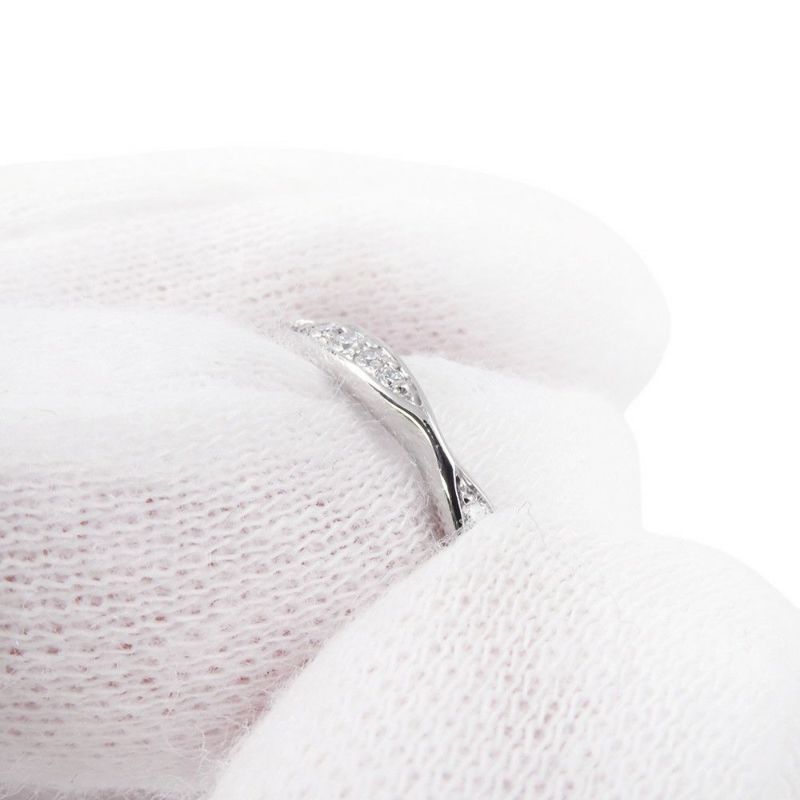 シャネル リング カメリア コレクション ハーフエタニティリング ダイヤ 10P 約0.08ct Pt950プラチナ サイズ47 J10835 CHANEL 指輪