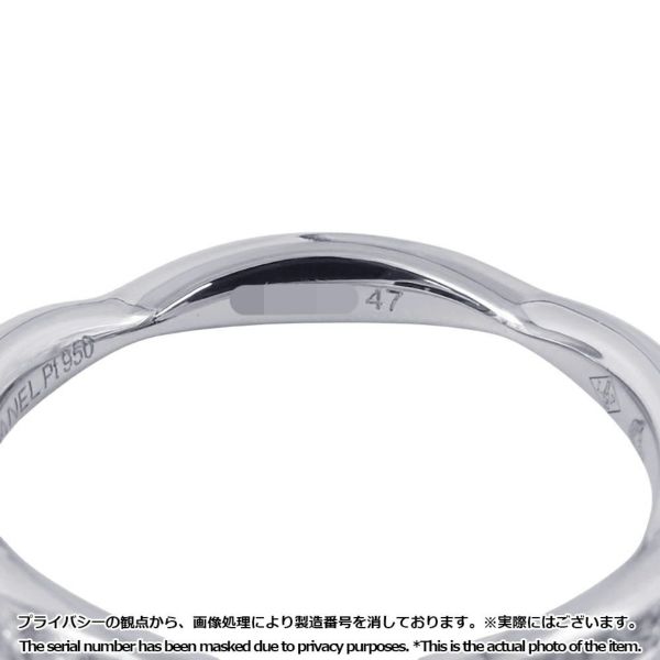 シャネル リング カメリア コレクション ハーフエタニティリング ダイヤ 10P 約0.08ct Pt950プラチナ サイズ47 J10835 CHANEL 指輪
