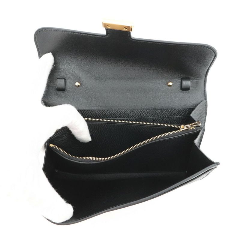 エルメス 長財布 コンスタンス トゥーゴー ロング ブラック/ゴールド金具 エプソン K刻印 財布 黒