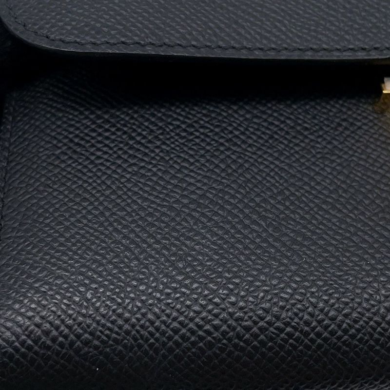 エルメス 長財布 コンスタンス トゥーゴー ロング ブラック/ゴールド金具 エプソン K刻印 財布 黒