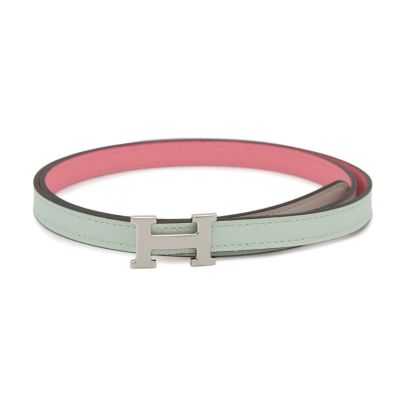 エルメス ベルトバックル ミニH レザーベルト 24 ヴェール