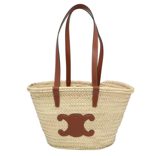 セリーヌ ショルダーバッグ トリオンフ バスケットバッグ ミディアム ラフィア 192622CGG.04LU CELINE カゴバッグ