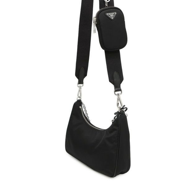 プラダ ショルダーバッグ Re-Edition 2005 Re-Nylon ナイロン 1BH204 PRADA 2wayバッグ 黒