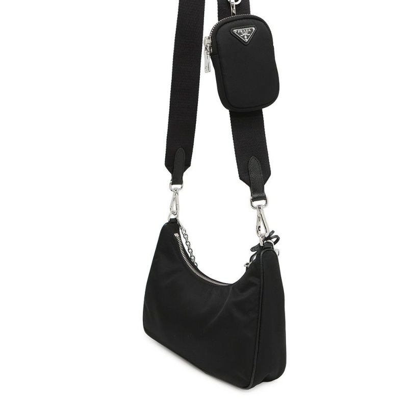 プラダ ショルダーバッグ Re-Edition 2005 Re-Nylon ナイロン 1BH204 PRADA 2wayバッグ 黒