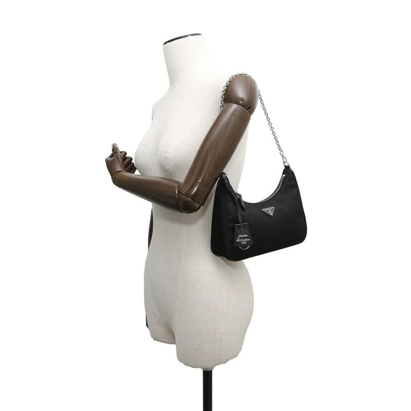 プラダ ショルダーバッグ Re-Edition 2005 Re-Nylon ナイロン 1BH204 PRADA 2wayバッグ 黒