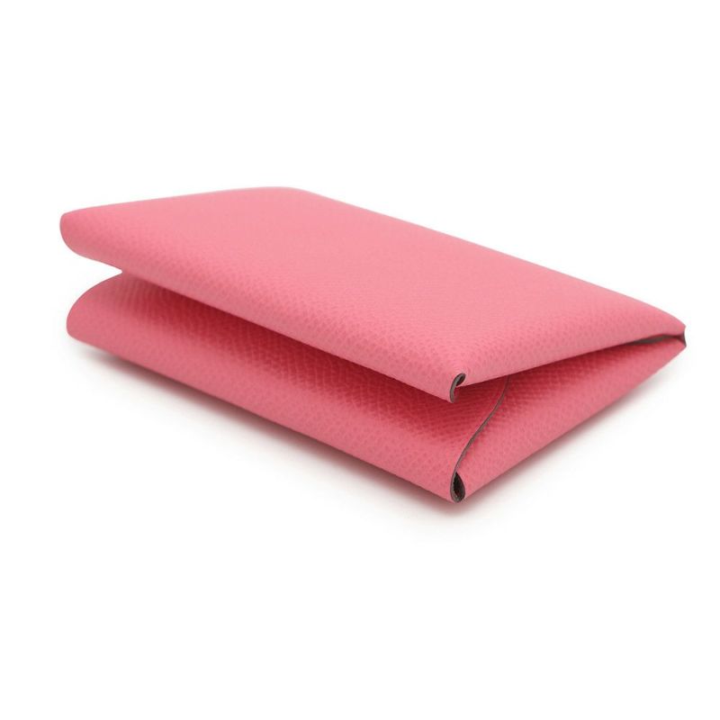 エルメス カードケース カルヴィ デュオ ローズアザレ エプソン K刻印 HERMES 名刺入れ