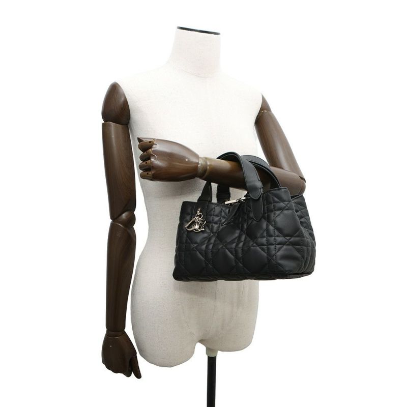 クリスチャン・ディオール ハンドバッグ トゥジュール マクロカナージュ スモール M2822OSNW Christian Dior 黒