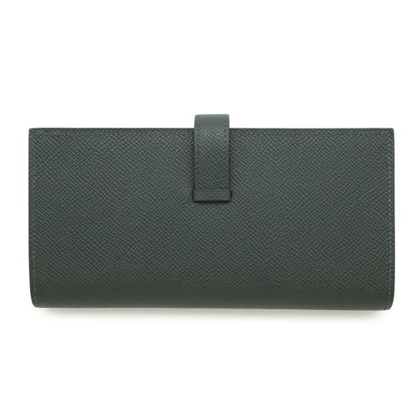 エルメス 長財布 ベアンスフレ ヴェールフォンセ/ゴールド金具 エプソン K刻印 HERMES 財布