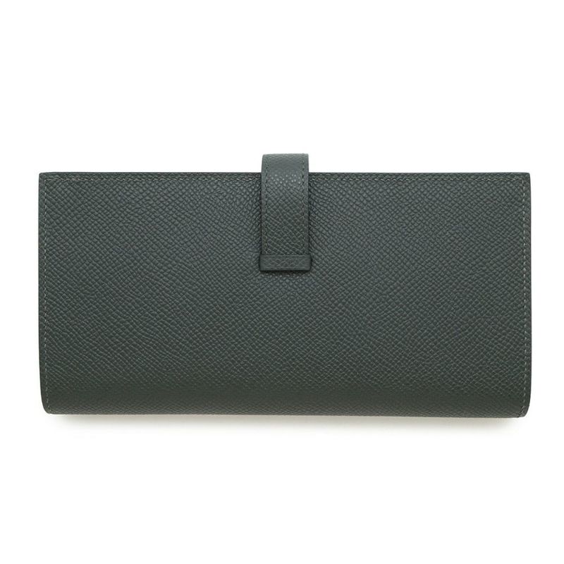 エルメス 長財布 ベアンスフレ ヴェールフォンセ/ゴールド金具 エプソン K刻印 HERMES 財布