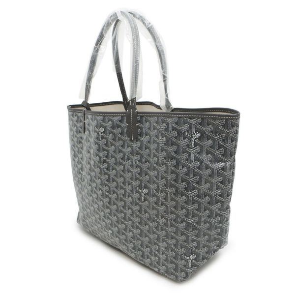 Goyard 黒　レザー サンルイ　ポーチ ゴヤールサンルイGM 黒 ユニセックス トートバッグ GOYARD 中古