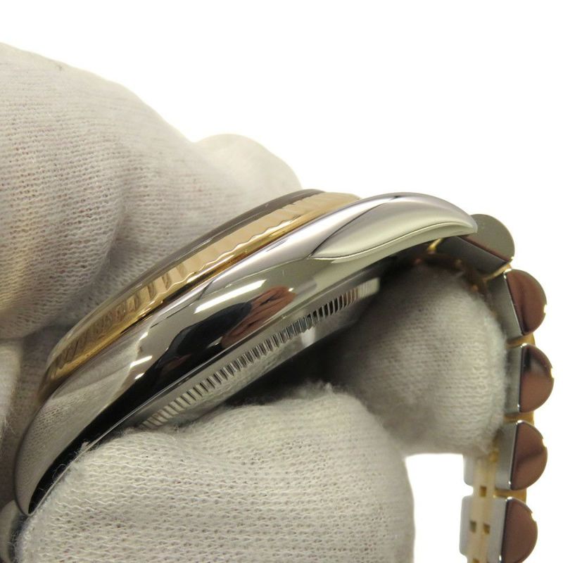 ロレックス デイトジャスト F番 SS/K18YG 116233 ROLEX 腕時計 ブラックサンビーム文字盤