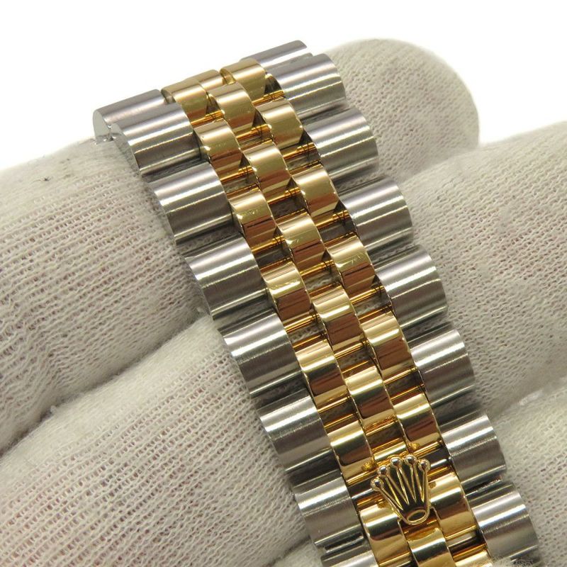 ロレックス デイトジャスト F番 SS/K18YG 116233 ROLEX 腕時計 ブラックサンビーム文字盤