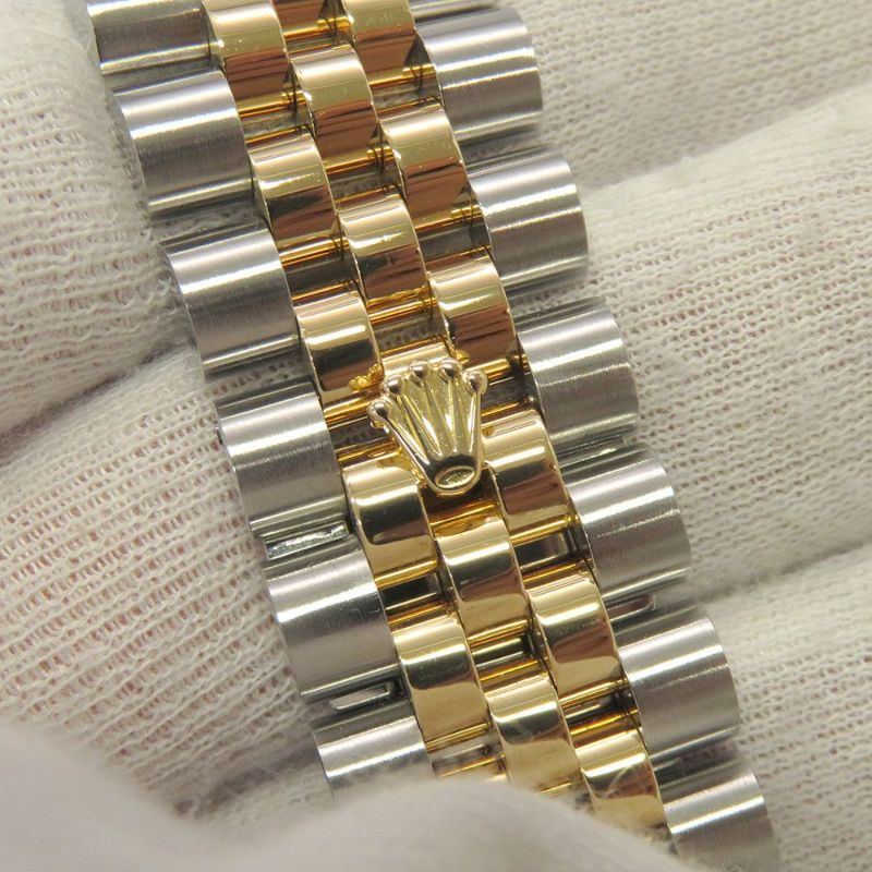 ロレックス デイトジャスト F番 SS/K18YG 116233 ROLEX 腕時計 ブラックサンビーム文字盤