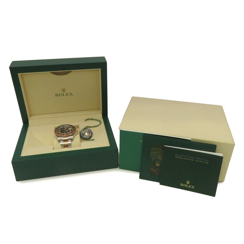 ロレックス GMTマスター2 デイト SS/K18PG 126711CHNR ROLEX 腕時計 エバーローズゴールド 黒文字盤