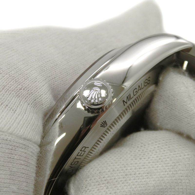 ロレックス ミルガウス ランダムシリアル ルーレット 116400 ROLEX 腕時計 白文字盤
