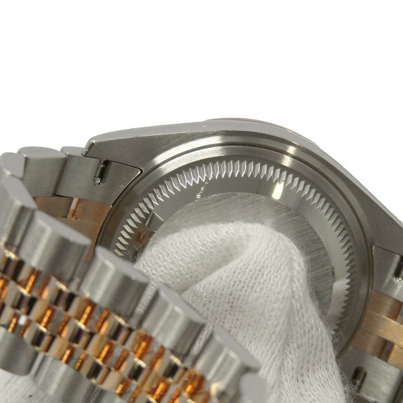 ロレックス レディ デイトジャスト SS/K18PG ダイヤベゼル 279381RBR チョコレート文字盤 9Pスターダイヤ IXダイヤ