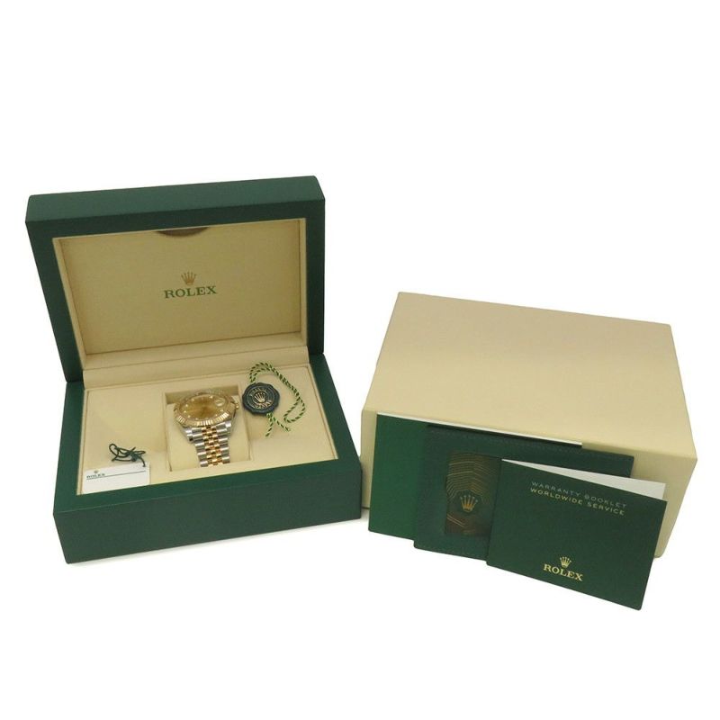ロレックス デイトジャスト 41 SS/K18YG 126333G ROLEX 腕時計 シャンパン文字盤 10Pダイヤ