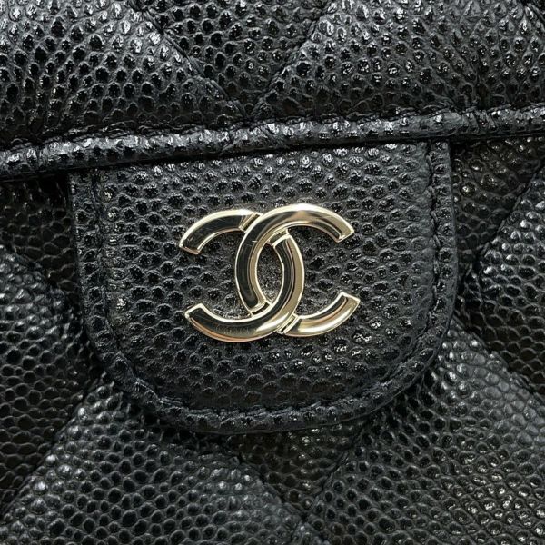 シャネル チェーンショルダーバッグ マトラッセ ココマーク クラシック チェーンクラッチ キャビアスキン AP4425 黒