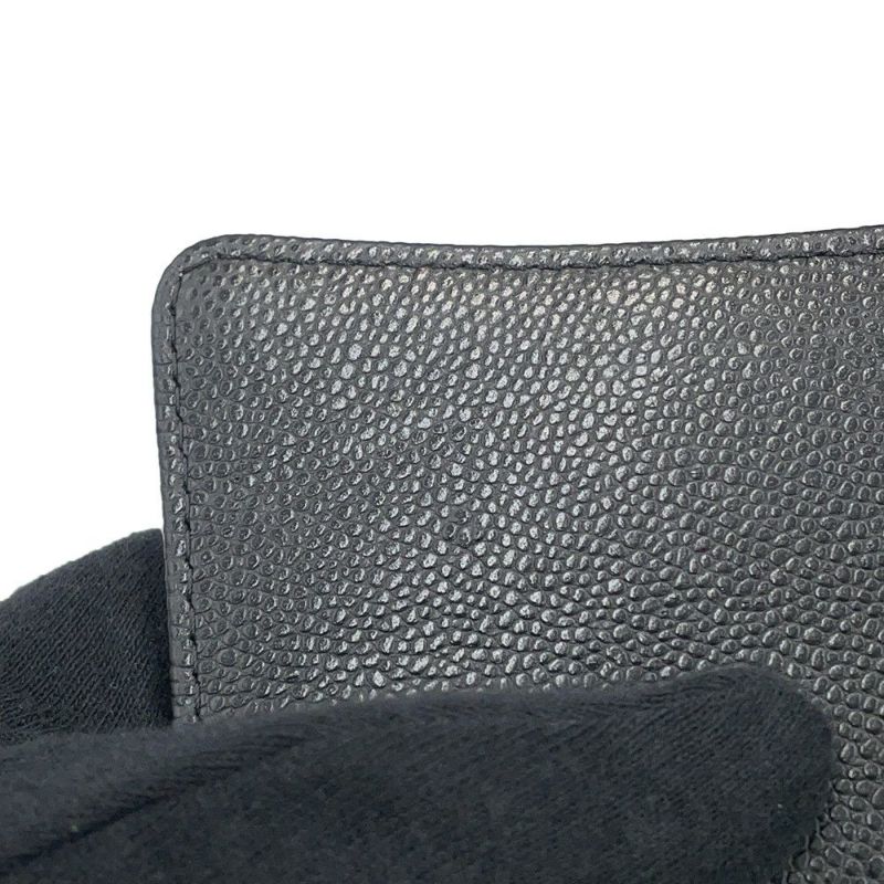 シャネル チェーンショルダーバッグ マトラッセ ココマーク クラシック チェーンクラッチ キャビアスキン AP4425 黒